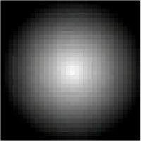 Particle - A white circle with fading alpha out to the edges