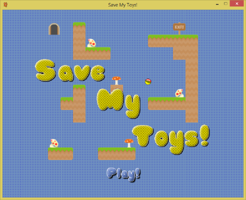 Save My Toys - Start Screen