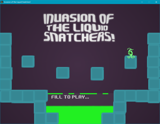Invasion of The Liquid Snatchers! - Start-Screen